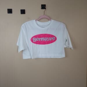 BSR by Samii Ryan Sensitive Crop Tee Size Medium